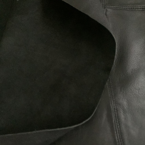 Vintage Floor Length Genuine Leather Maxi Skirt with Back Zipper - Picture 12 of 13